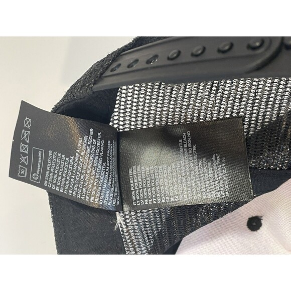 Surfing Skillz Hat H&M Black Trucker Mesh SnapBack Beach Palm Trees Blue Purple - Picture 7 of 10